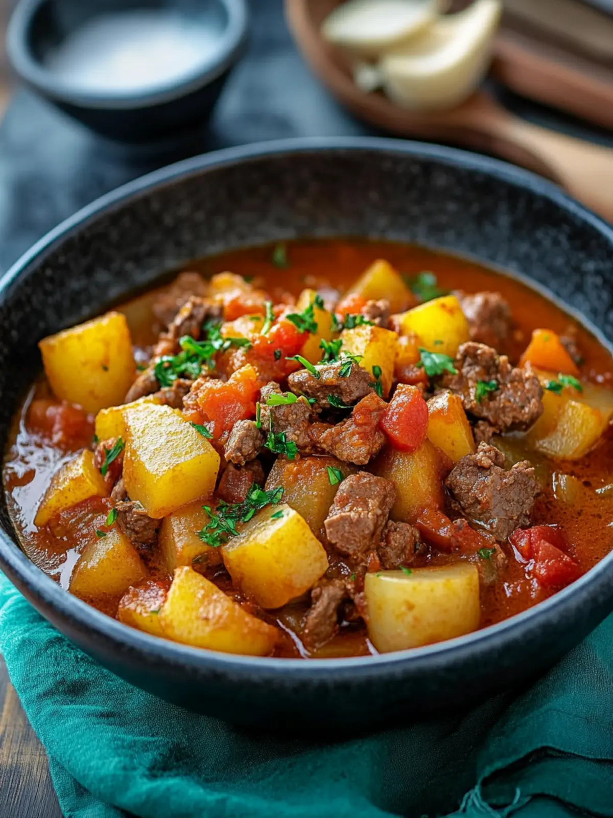 Gulasch mit Kartoffeln und Paprika – Herzhaftes Komfortessen 2 Gulasch mit Kartoffeln und Paprika