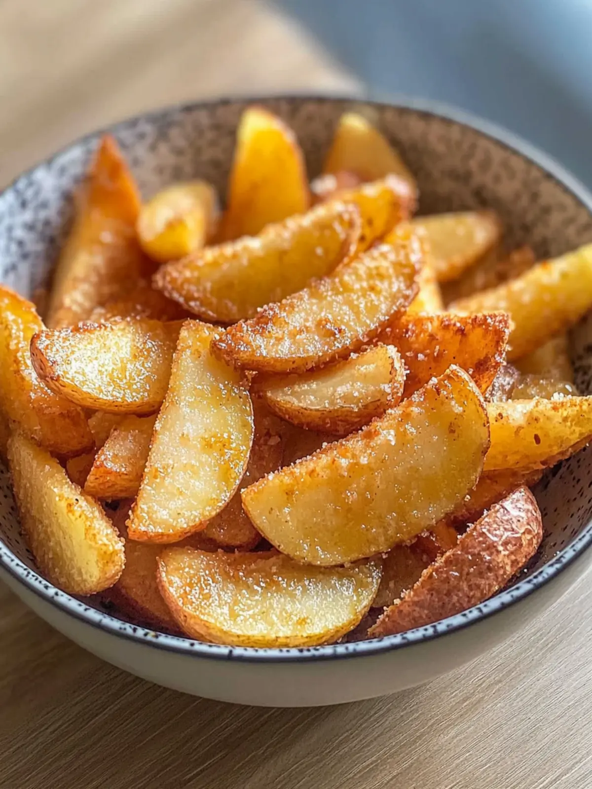 Crispy Luftfritteuse Apfel Pommes Rezept für gesunde Snacks 2 Crispy Luftfritteuse Apfel Pommes Rezept