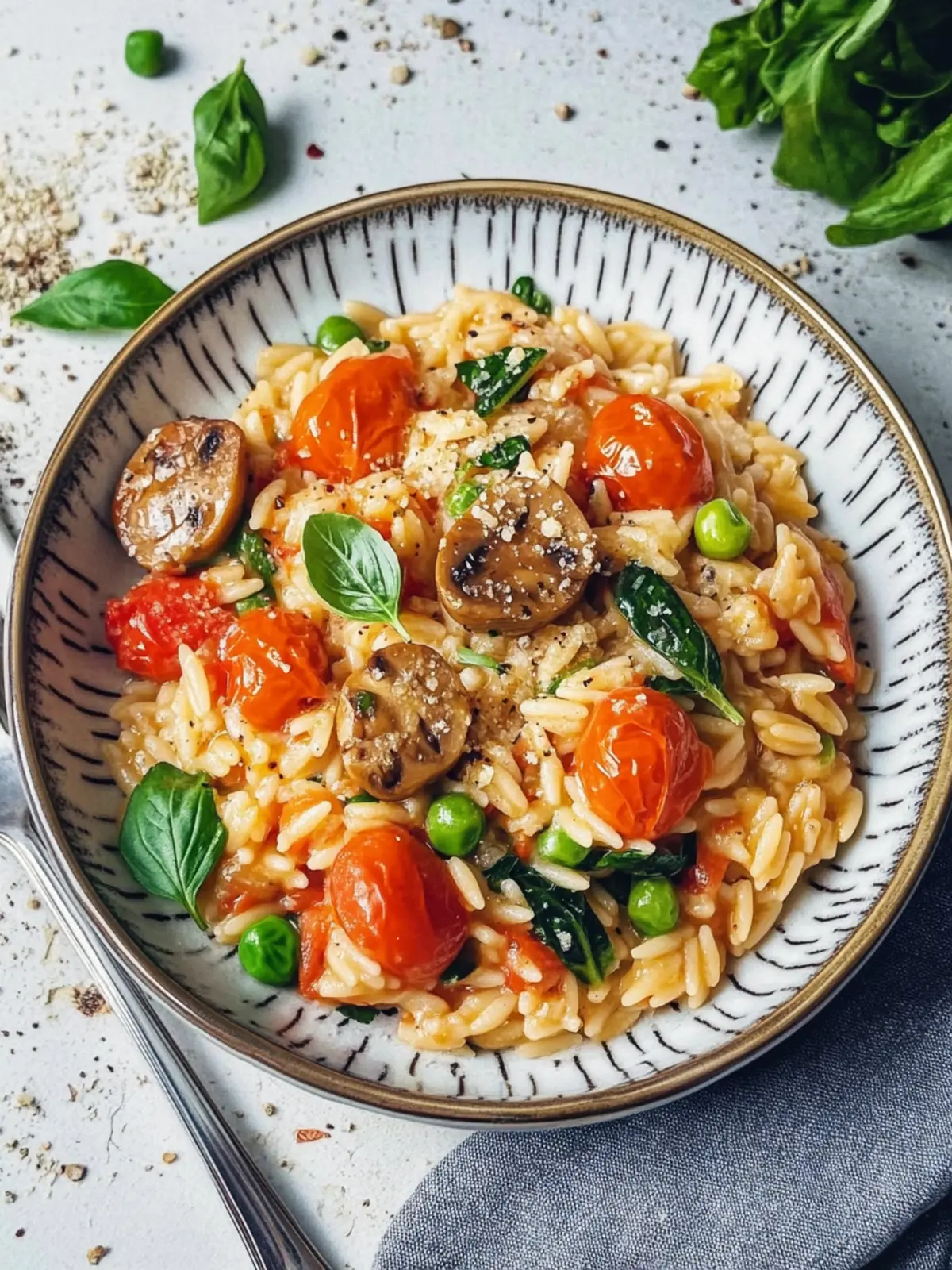Leckere Orzo-Pfanne mit Hackbällchen und Gemüse für die ganze Familie 3 Orzo-Pfanne mit Hackbällchen und Gemüse