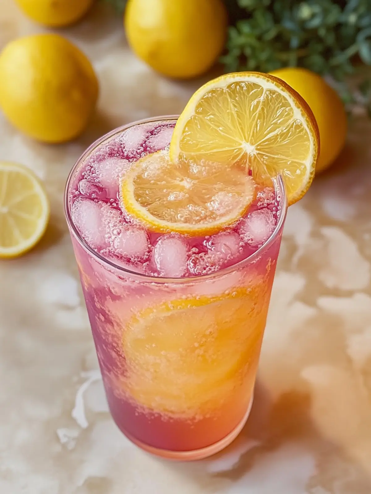 Erfrischende Honig Zitrone Rosa Limonade für den Sommergenuss 2 Honig Zitrone Rosa Limonade
