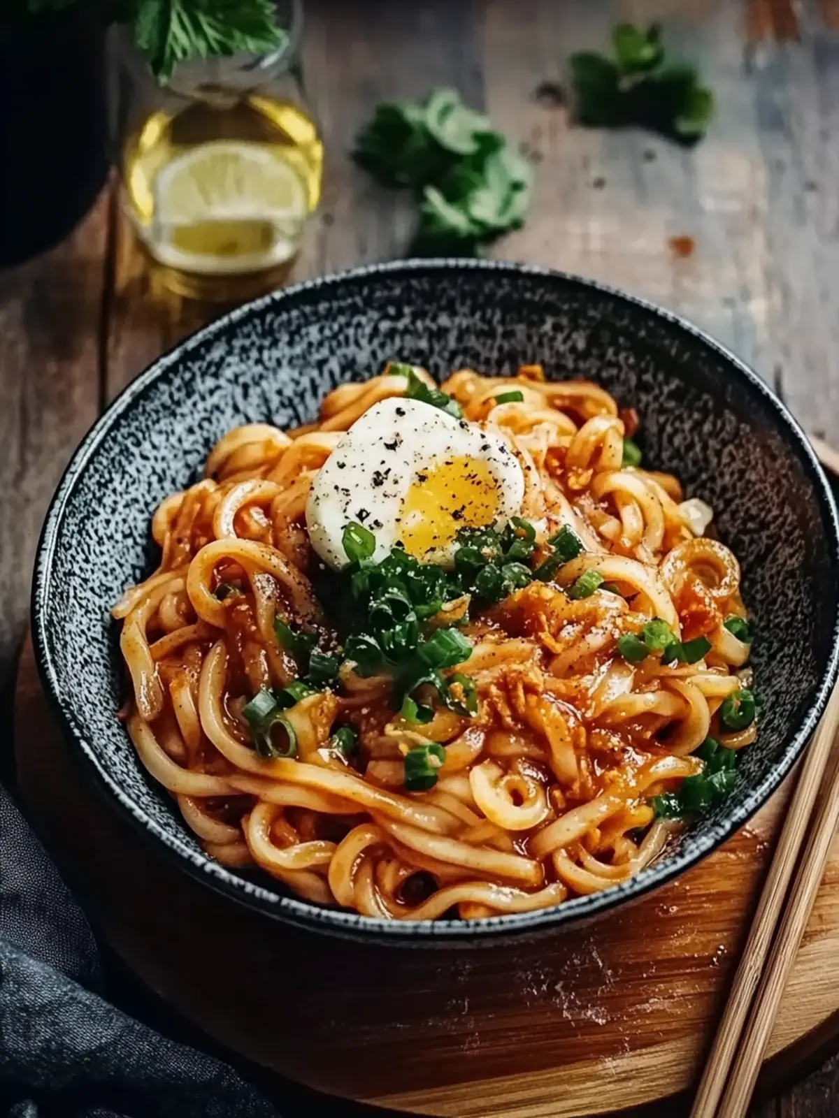 Würzige Gebratene Udon mit frischen Gemüse in 15 Minuten 4 Gebratene Udon – Würzig