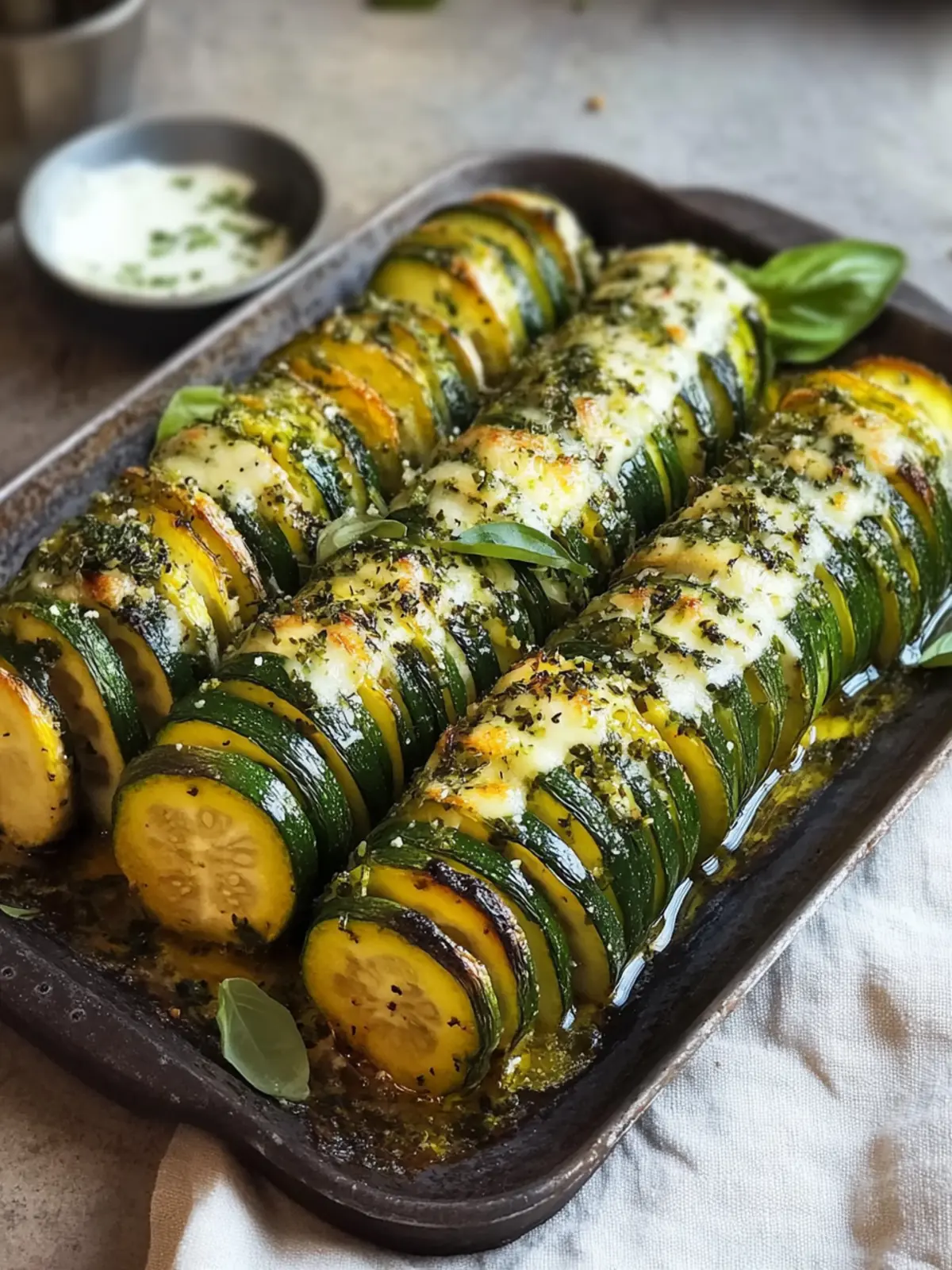 Gefüllte Hasselback-Zucchini – Leckere Vielfalt für jeden Tag 4 Gefüllte Hasselback-Zucchini