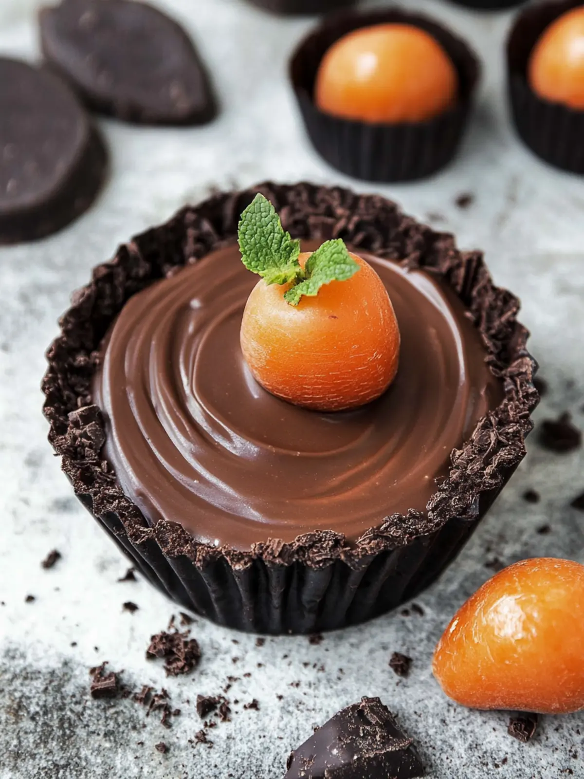 Karottenpatch Schokoladenschalen für ein festliches Osterfest 3 Karottenpatch Schokoladenschalen