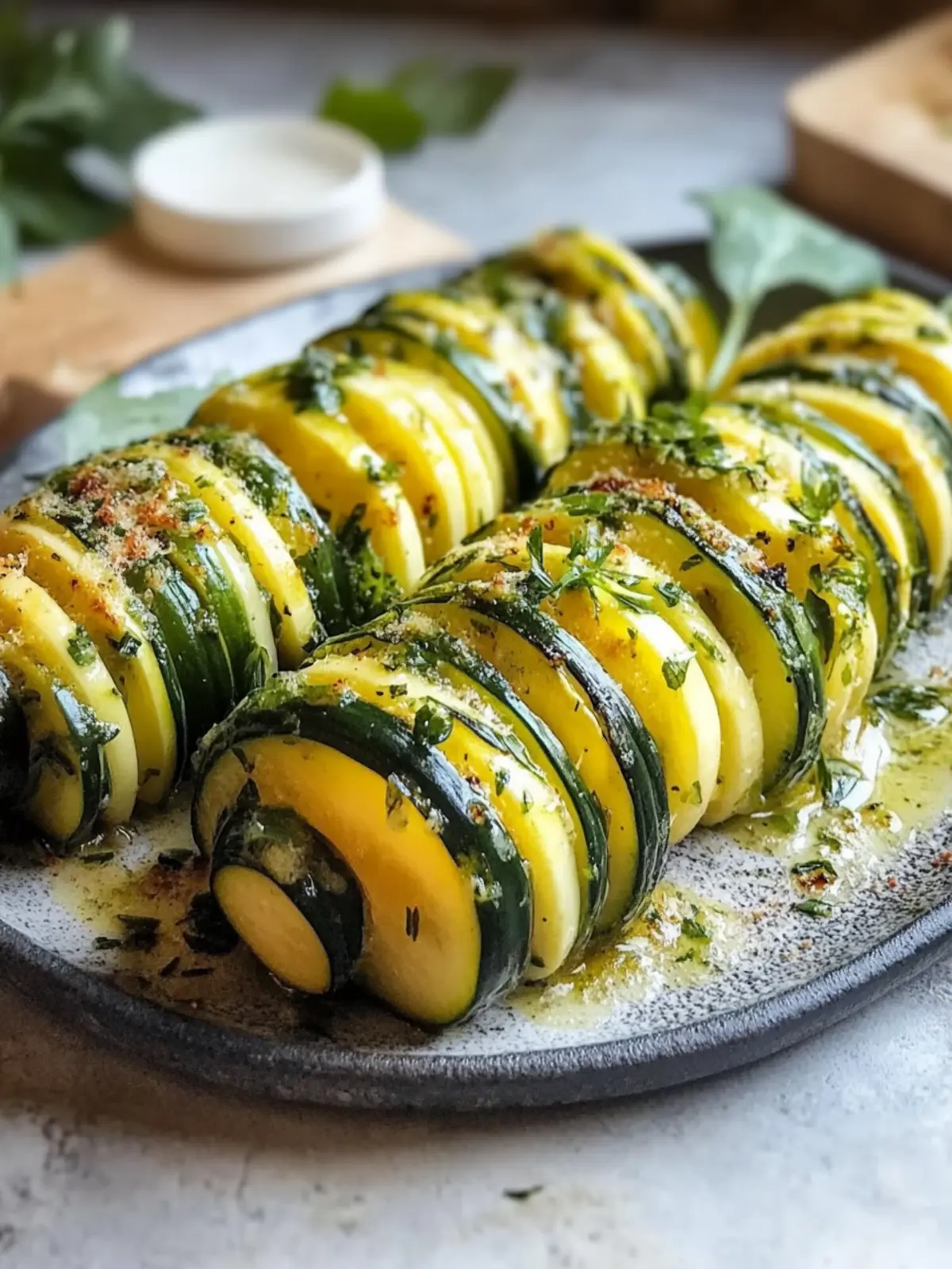 Gefüllte Hasselback-Zucchini – Leckere Vielfalt für jeden Tag 3 Gefüllte Hasselback-Zucchini