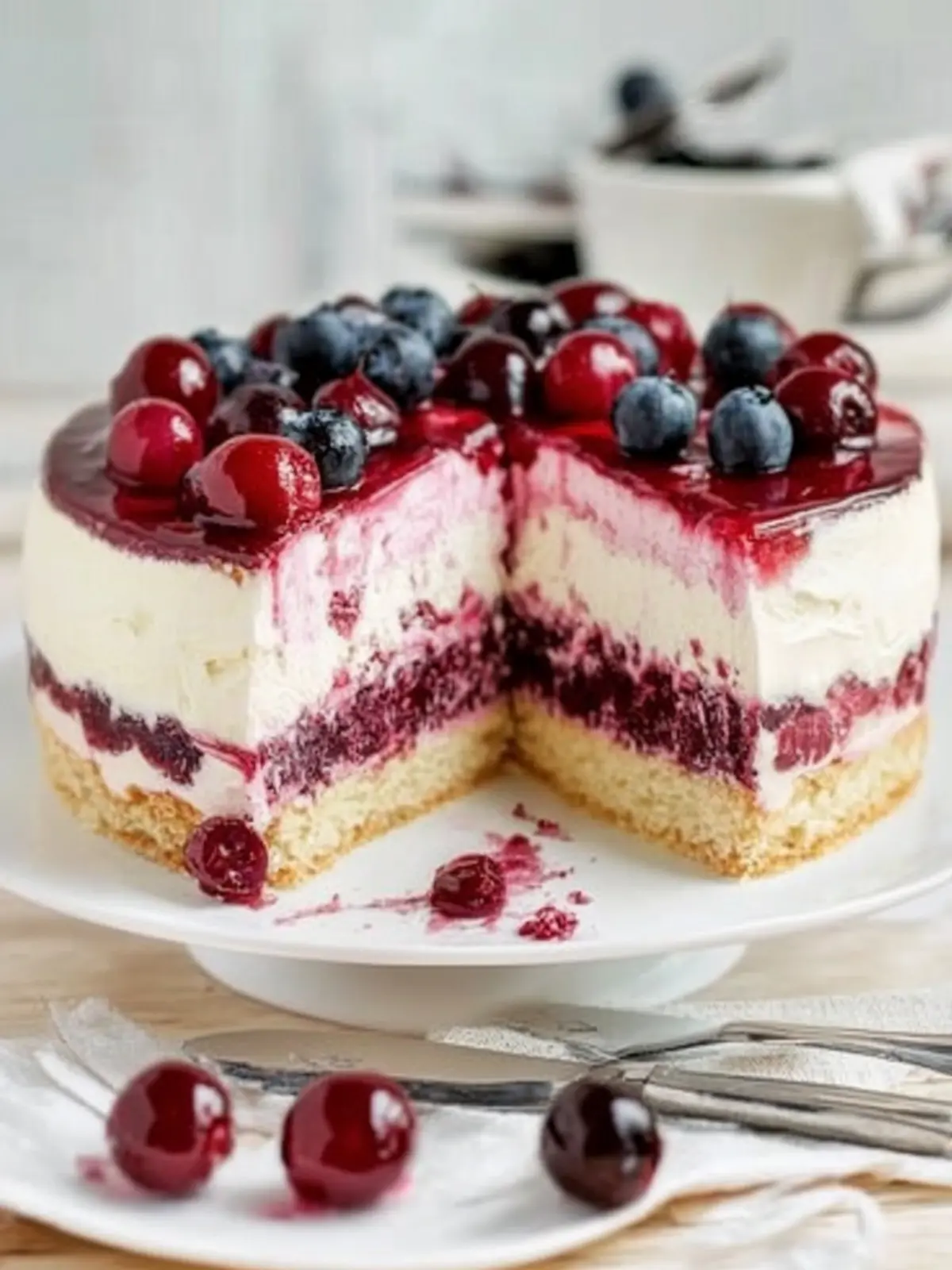 Kirschtorte mit Stracciatellacreme – Ein unwiderstehlicher Genuss 4 Kirschtorte mit Stracciatellacreme