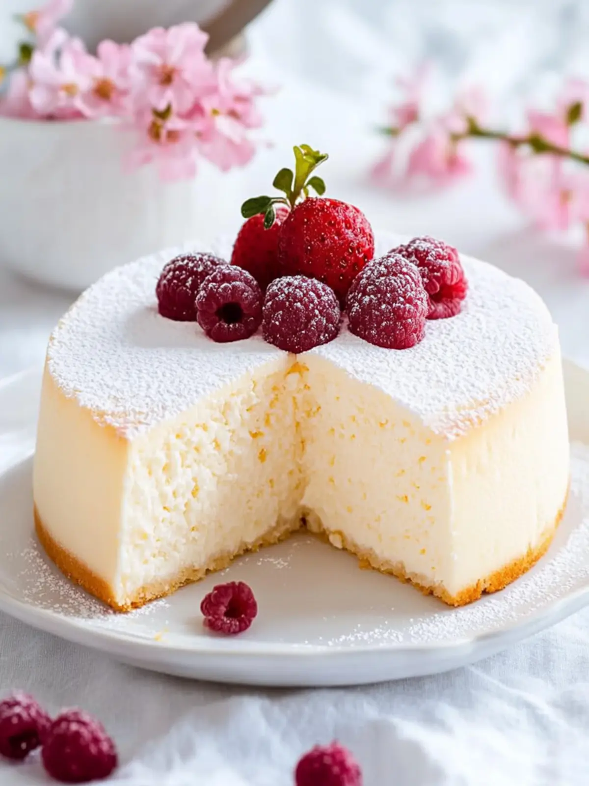 Fluffiger Japanischer Käsekuchen mit Zitronenfrische genießen 2 Fluffiger Japanischer Käsekuchen