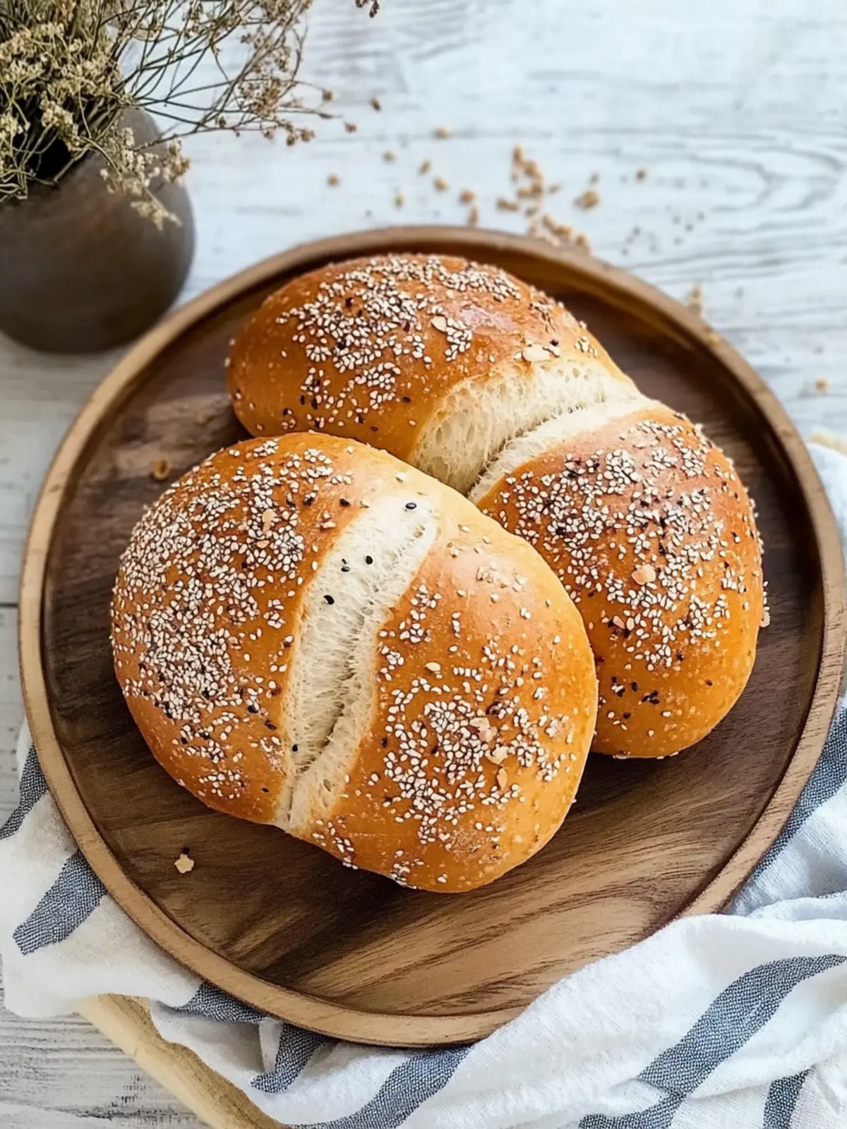 Eiweißbrötchen: Schnelle, gesunde Proteinroller für jeden Tag 4 Eiweißbrötchen