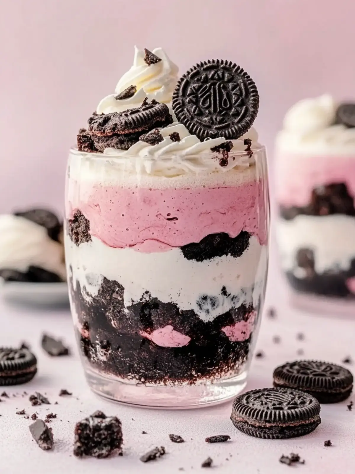 Himbeer-Oreo-Dessert