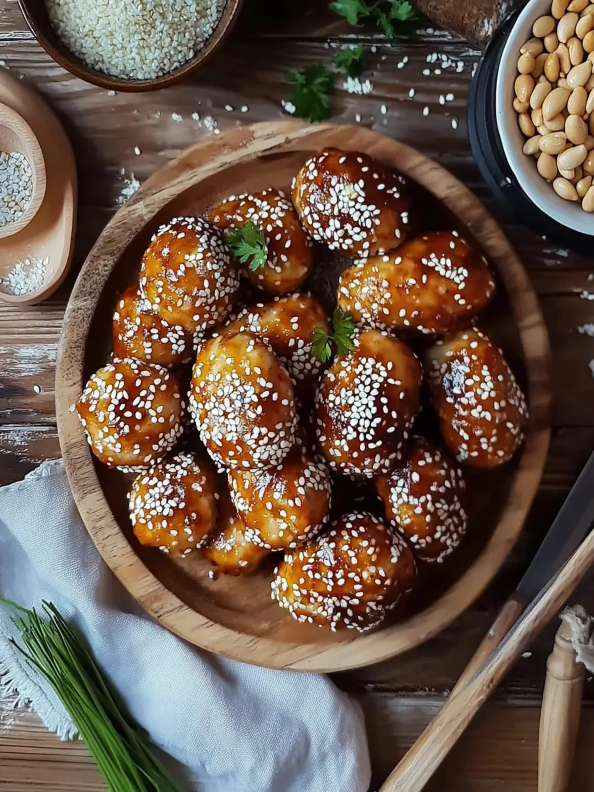 Schnelles Sesam-Hühnchen für einen köstlichen Familienabend 4 Sesam-Hühnchen