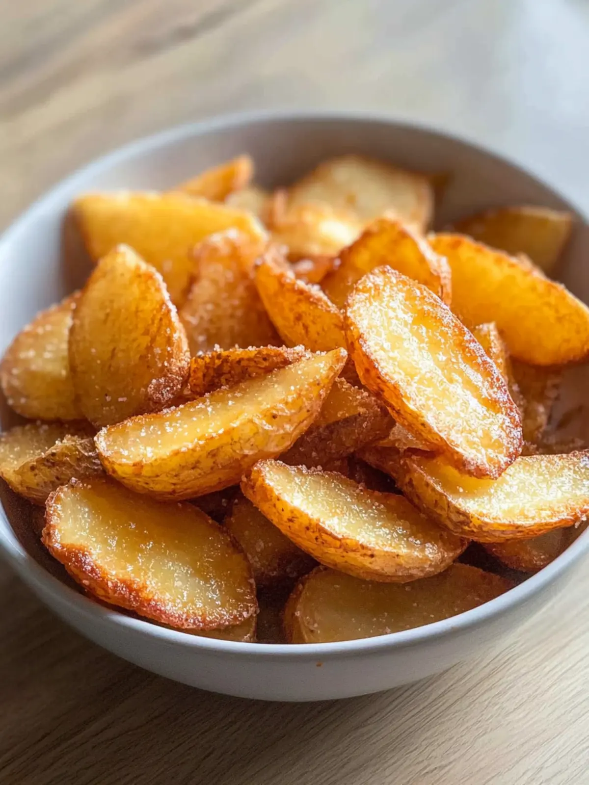 Crispy Luftfritteuse Apfel Pommes Rezept für gesunde Snacks 4 Crispy Luftfritteuse Apfel Pommes Rezept