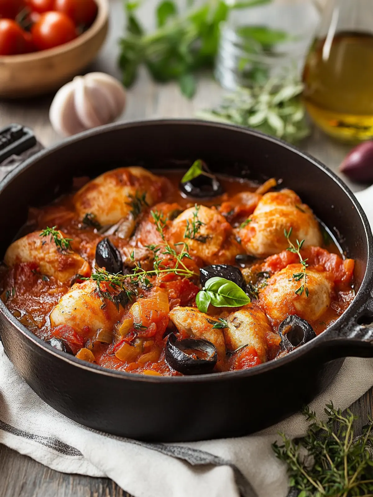 Hähnchen Cacciatore: Ein italienischer Genuss für Zuhause 2 Hähnchen Cacciatore