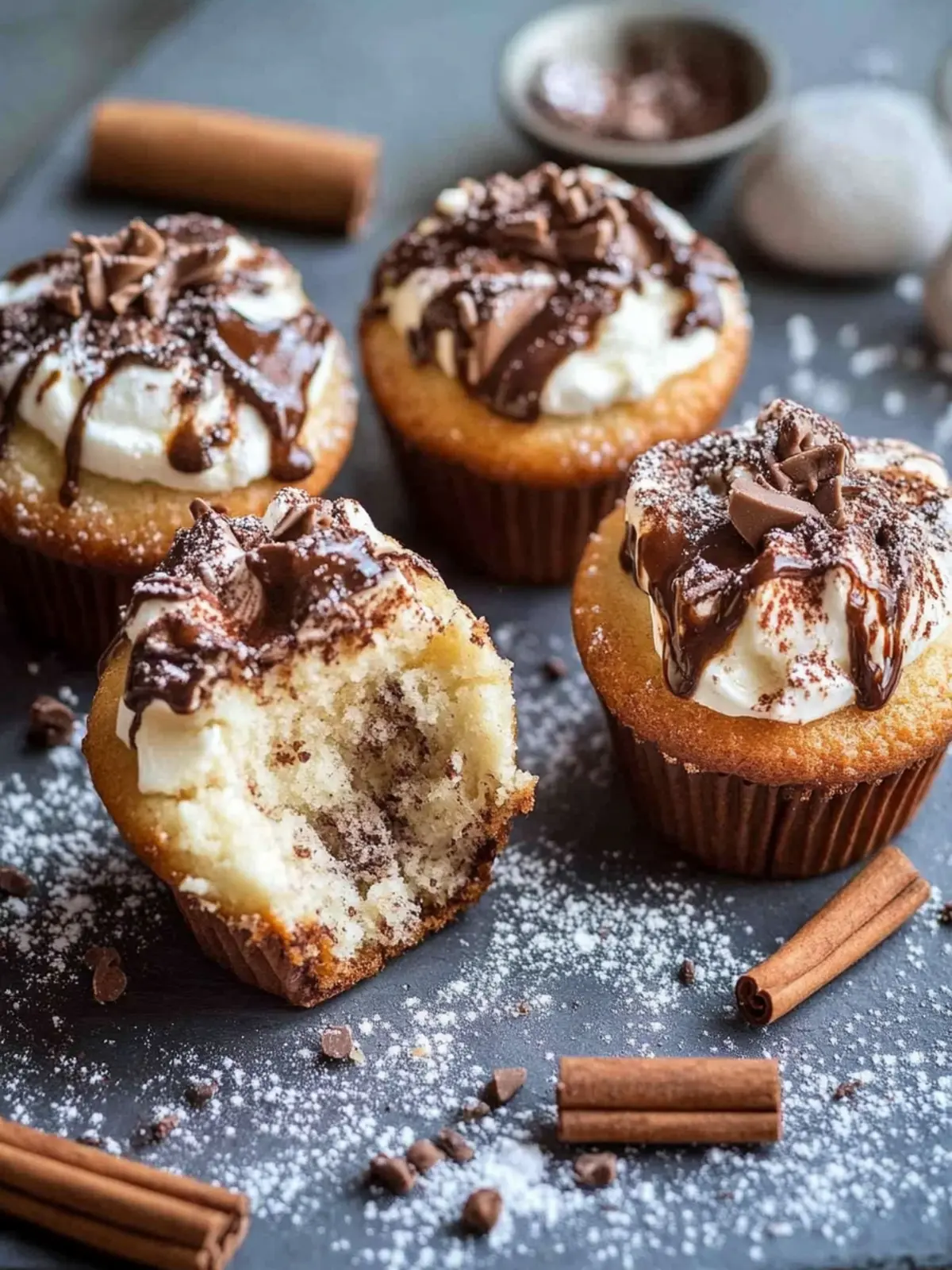 Leckere Kinder-Bueno-Muffins mit Mascarponefüllung zaubern Freude 5 Kinder-Bueno-Muffins mit Mascarponefüllung