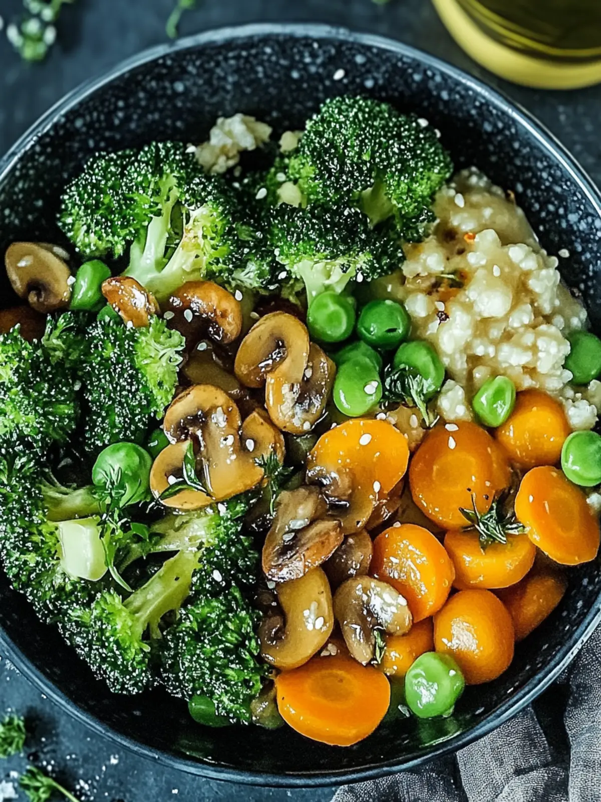 Bratgemüse mit Pilzen, Brokkoli und Karotten in 15 Minuten genießen 2 Bratgemüse mit Pilzen, Brokkoli und Karotten