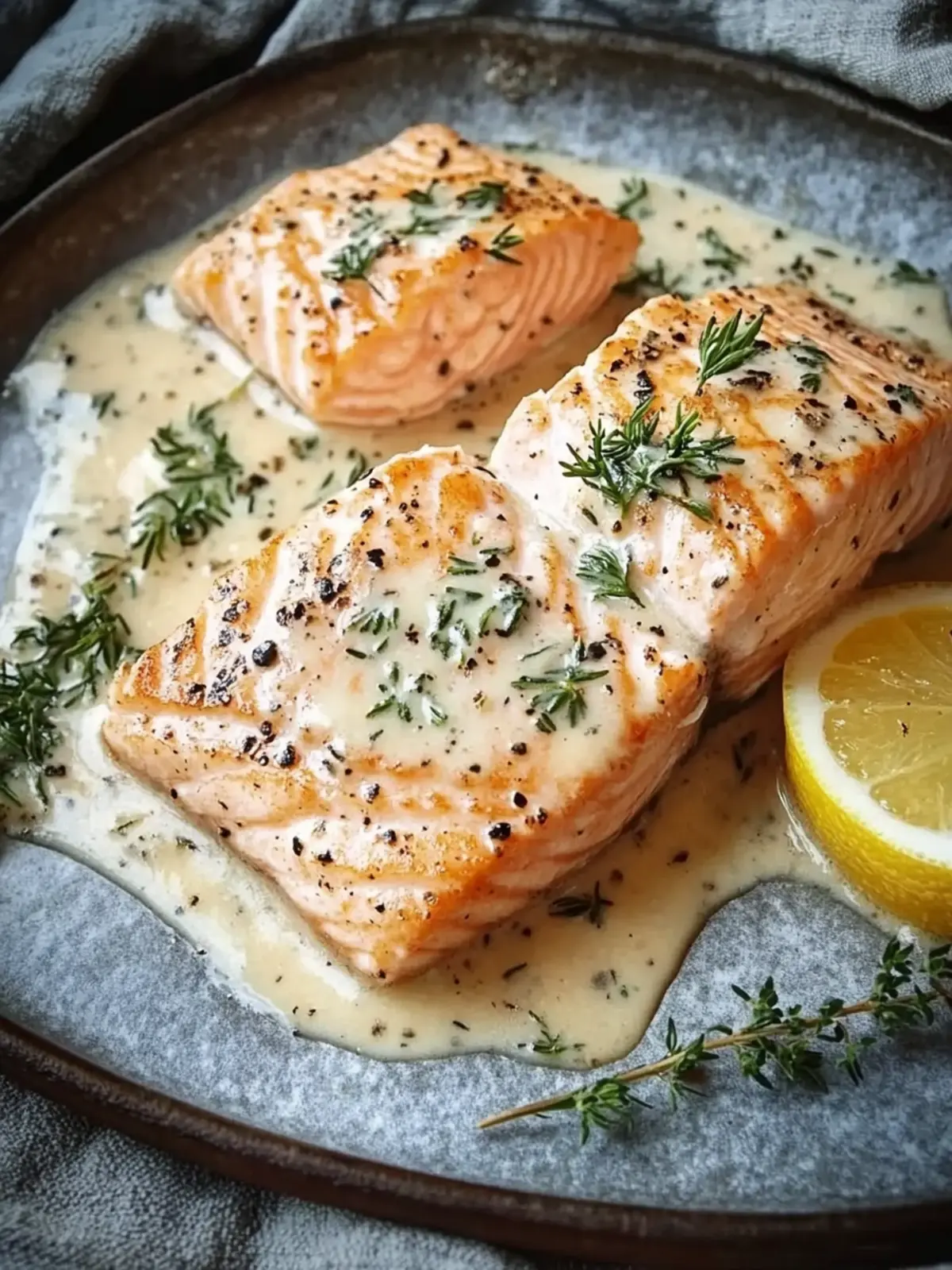 Cremiges Lachsfilet aus dem Ofen – Einfach & Verführerisch 2 Creamy salmon fillet from the oven