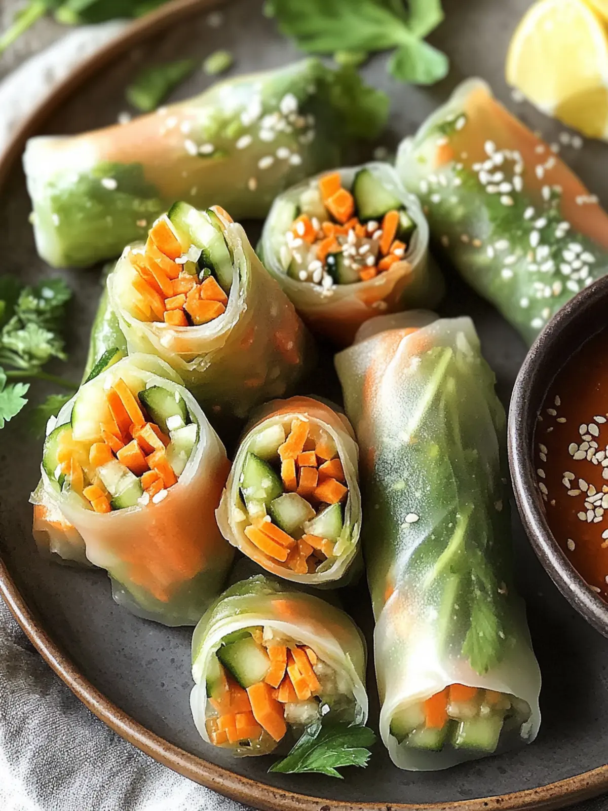 Einfache Veggie Frühlingsrollen - Knusprig und super lecker 2 Einfache Veggie Frühlingsrollen