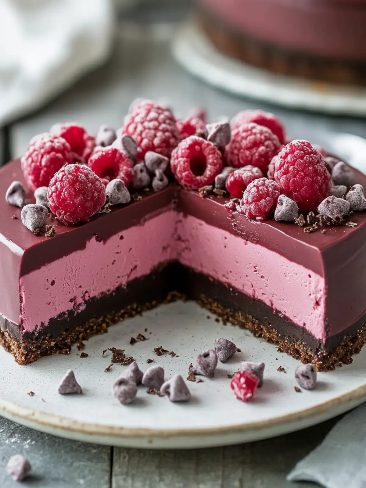 Schokoladen Himbeer Mousse Torte – Himmlisch leicht und fruchtig 2 Schokoladen Himbeer Mousse Torte