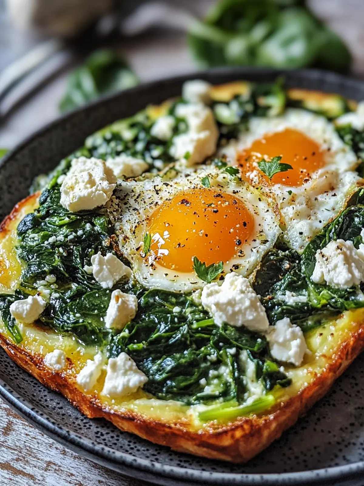 Low Carb Spinat-Auflauf mit Feta und Ei - Lecker und gesund 3 Low Carb Spinat-Auflauf mit Feta und Ei