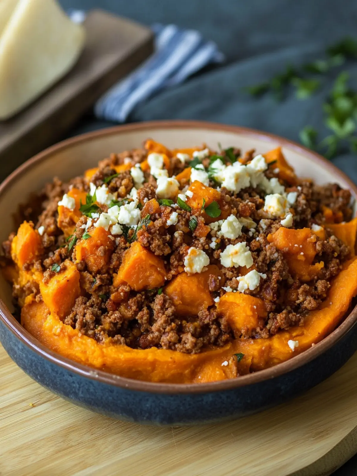 Süßkartoffel Auflauf mit Hackfleisch und Feta – Ein Hit fürs Family Dinner 2 Sweet potato casserole with minced meat and feta