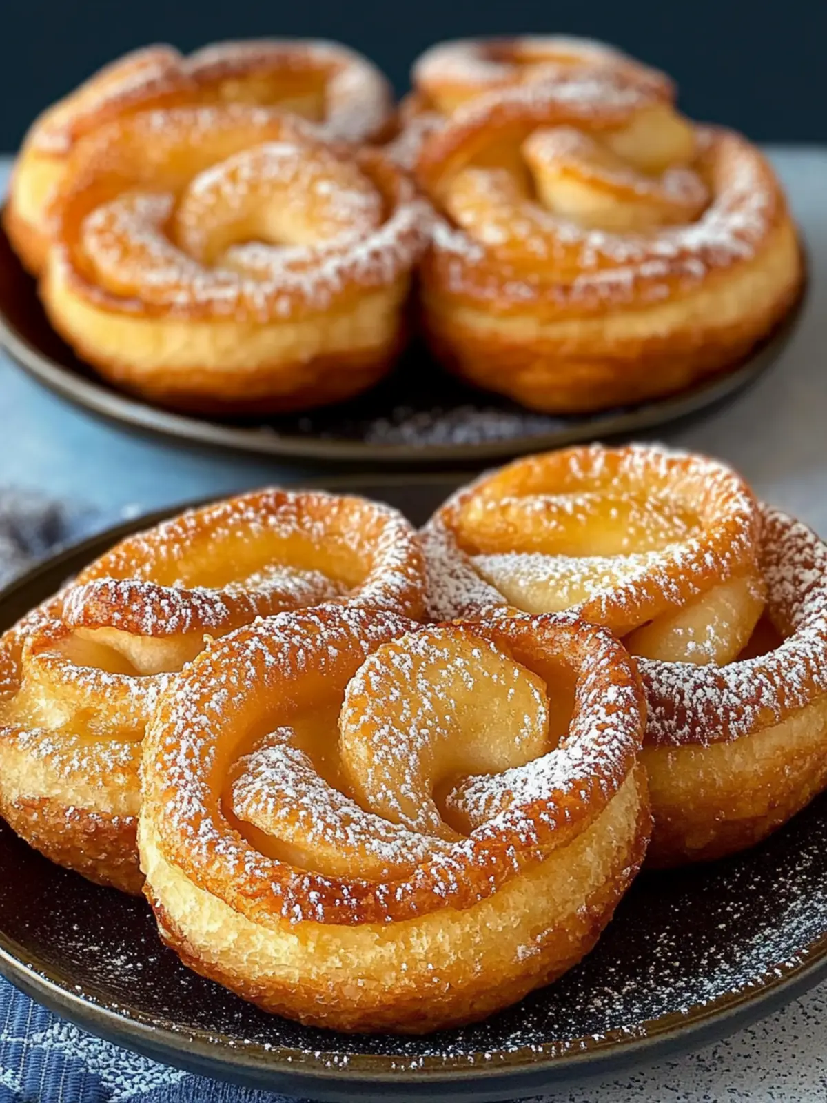 Saftige Apfeltaschen mit 150 g Magerquark - Genuss ohne Reue 3 Apfeltaschen with 150 g low-fat quark