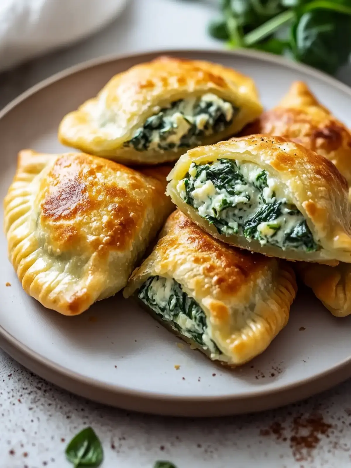 Köstliche Kartoffeltaschen mit Frischkäse-Spinatfüllung schnell gemacht 4 Kartoffeltaschen mit Frischkäse-Spinatfüllung