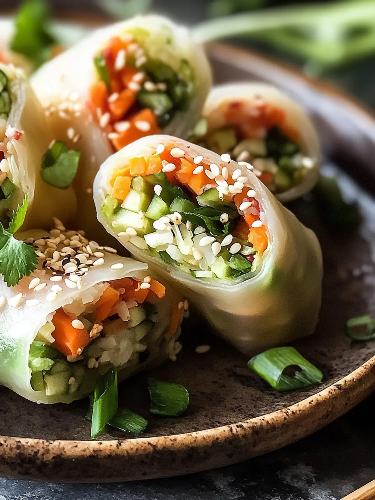 Einfache Veggie Frühlingsrollen - Knusprig und super lecker 4 Einfache Veggie Frühlingsrollen