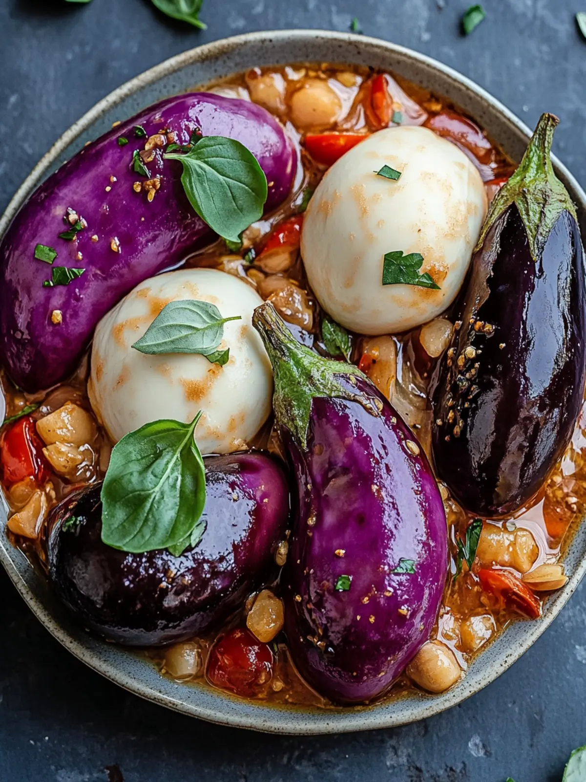 Cremige Bohnen und Aubergine für ein schnelles Veganes Festmahl 3 Cremige Bohnen und Aubergine