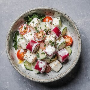 Erfrischender Radieschen-Gurken-Joghurt-Salat für heiße Tage 2 Erfrischender Radieschen-Gurken-Joghurt-Salat für heiße Tage