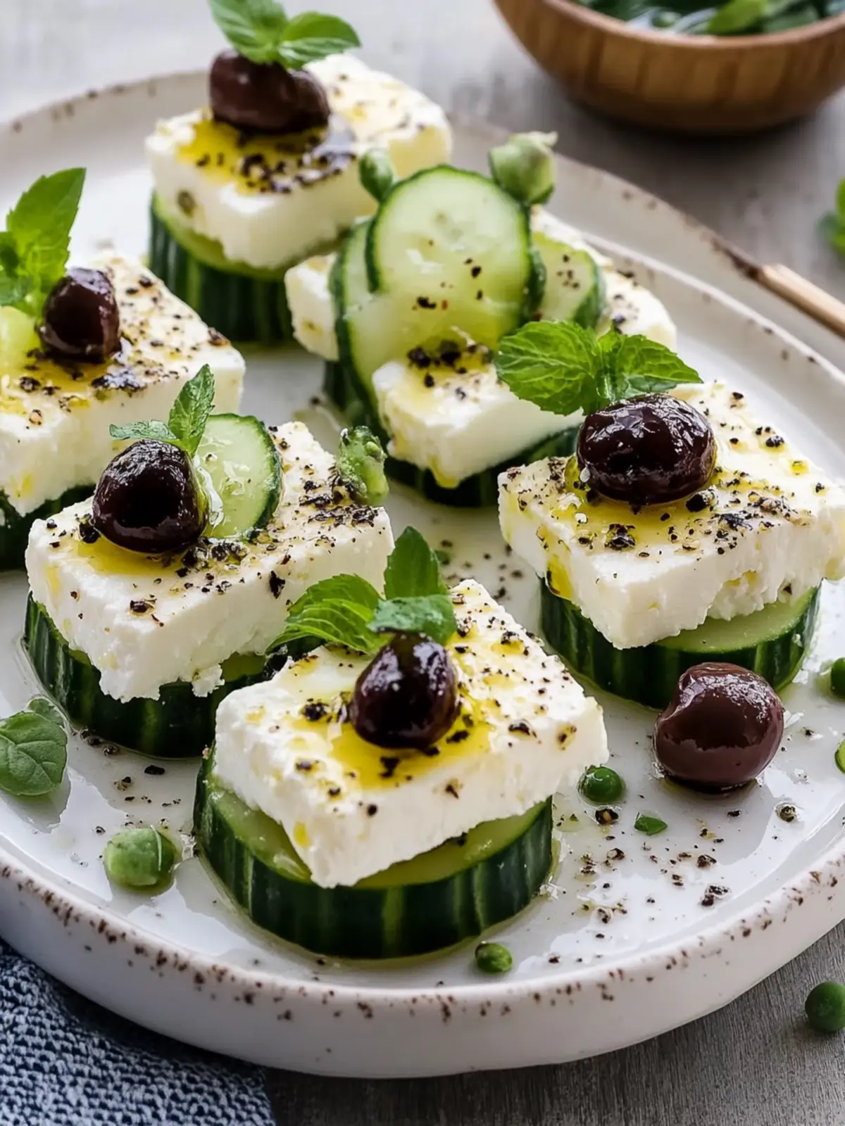 Feta Spieße mit Gurke Rezept – Frisch und Einfach Genießen 2 Feta Spieße mit Gurke Rezept