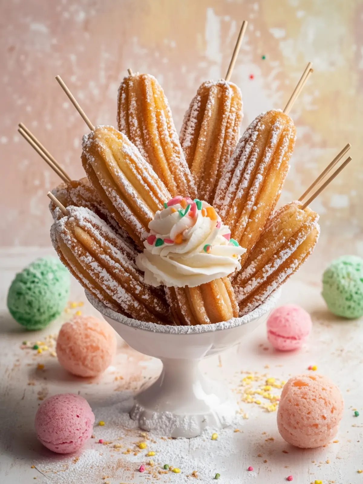 Schmackhafte Churro-Oster-Ei-Pops für fröhliche Feiertage 2 Churro-Oster-Ei-Pops