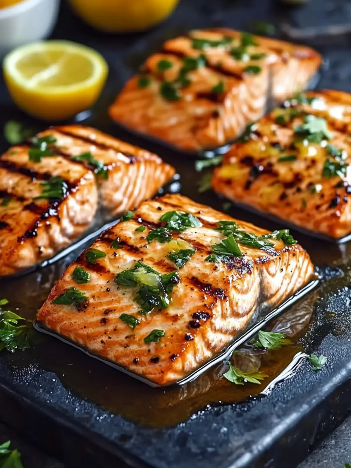 Grill den perfekten Lachs mit Honig-Zitrus-Marinade 2 Grilled salmon with honey-citrus marinade