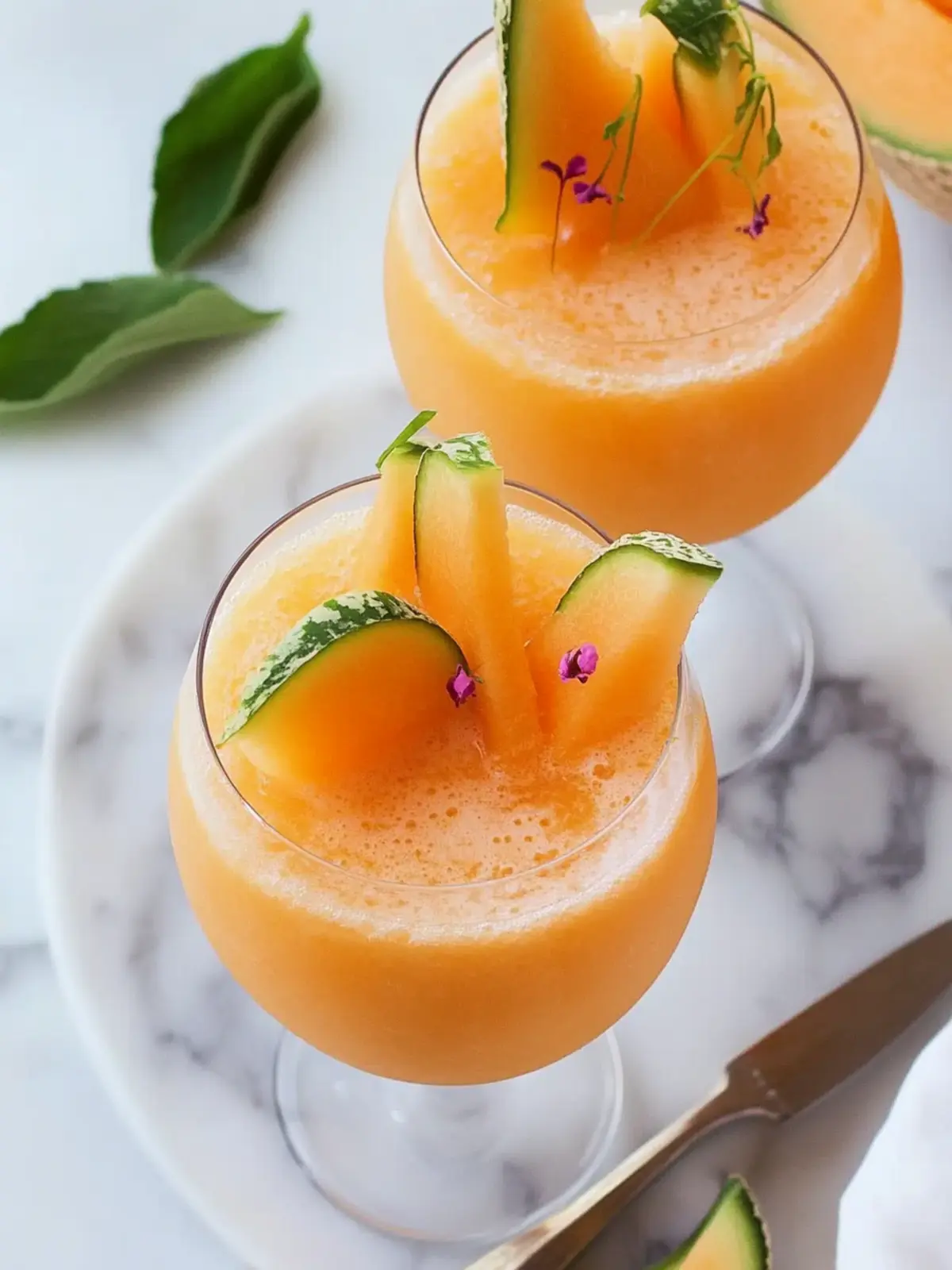 Erfrischender Cantaloupe-Melonen-Saft für heiße Sommertage 4 Cantaloupe-Melonen-Saft