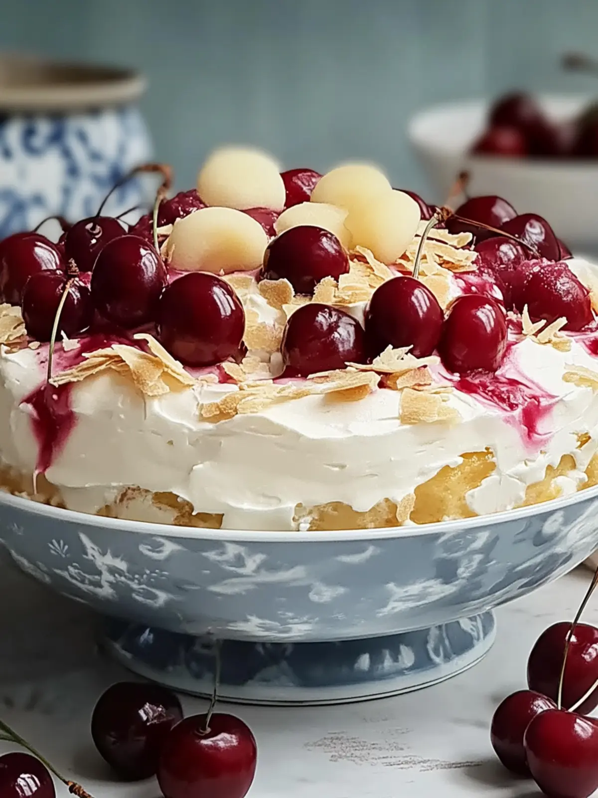 Leckere Engelscreme mit Kirschen – Ein himmlisches Dessert 5 Delicious angel cream with cherries