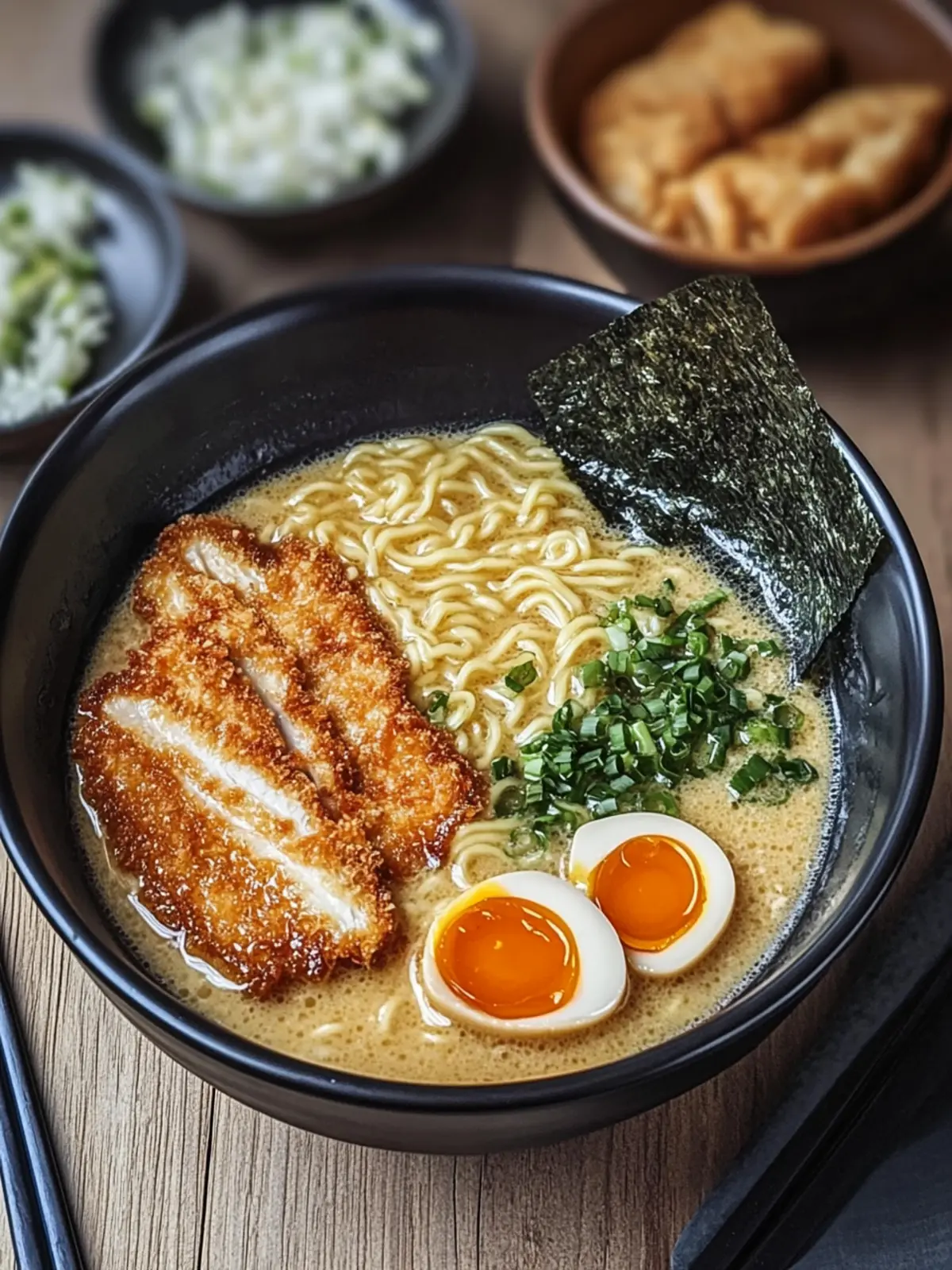 Genieße Knuspriges Hähnchen Katsu Ramen für Zuhause 5 Knuspriges Hähnchen Katsu Ramen