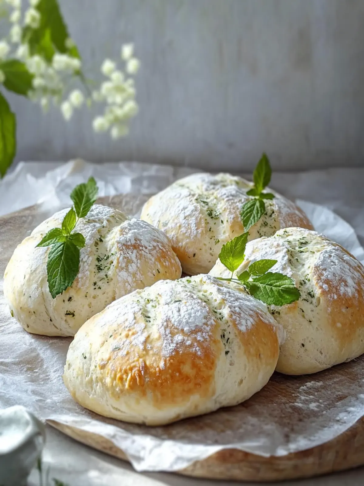 Brennnessel-Brötchen mit Wildkräutertopfen für dein Abenteuer 4 Brennnessel-Brötchen mit Wildkräutertopfen