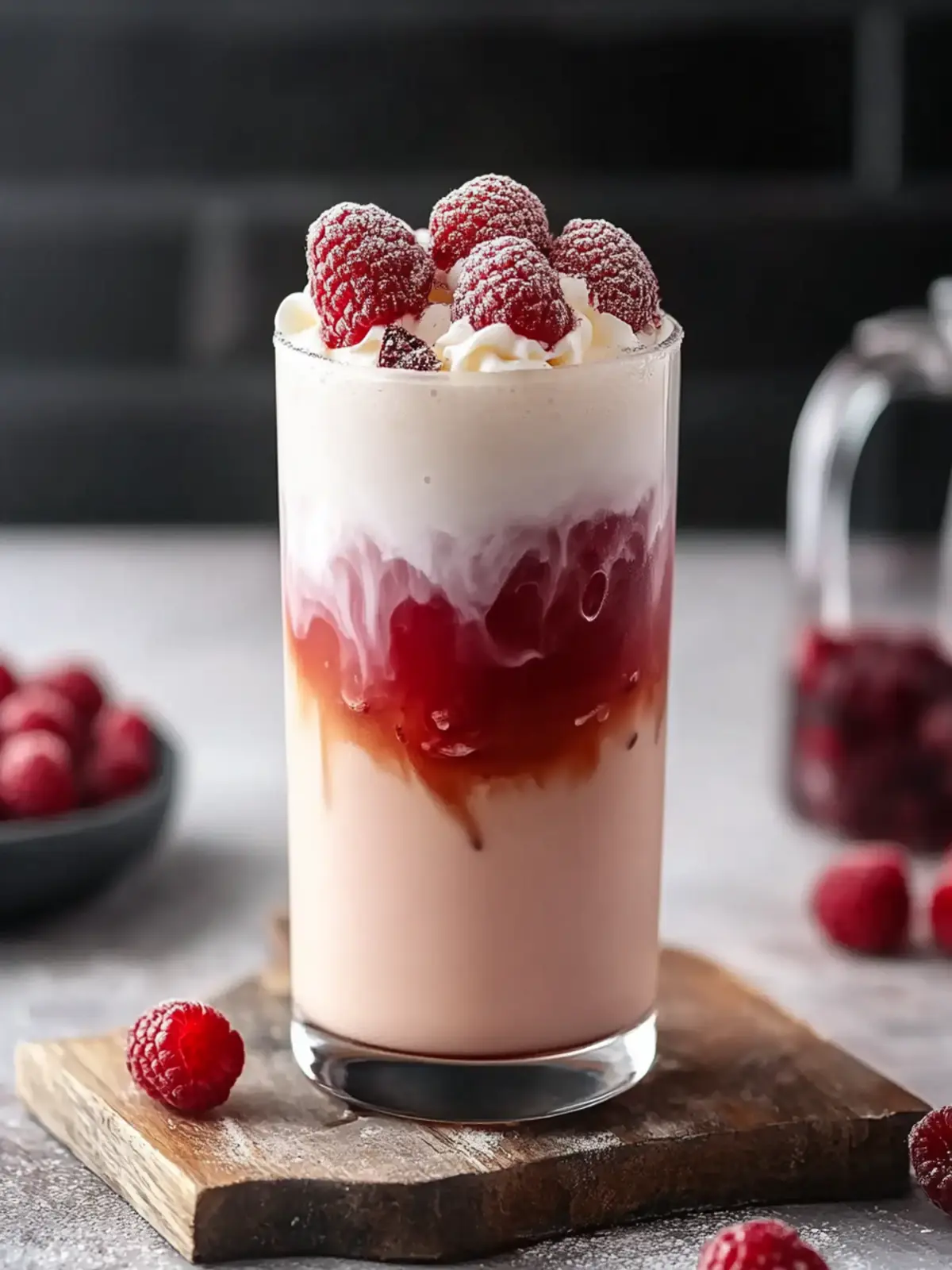 Erfrischender Vanille Himbeer Eiskaffee für heiße Sommertage 4 Vanille Himbeer Eiskaffee