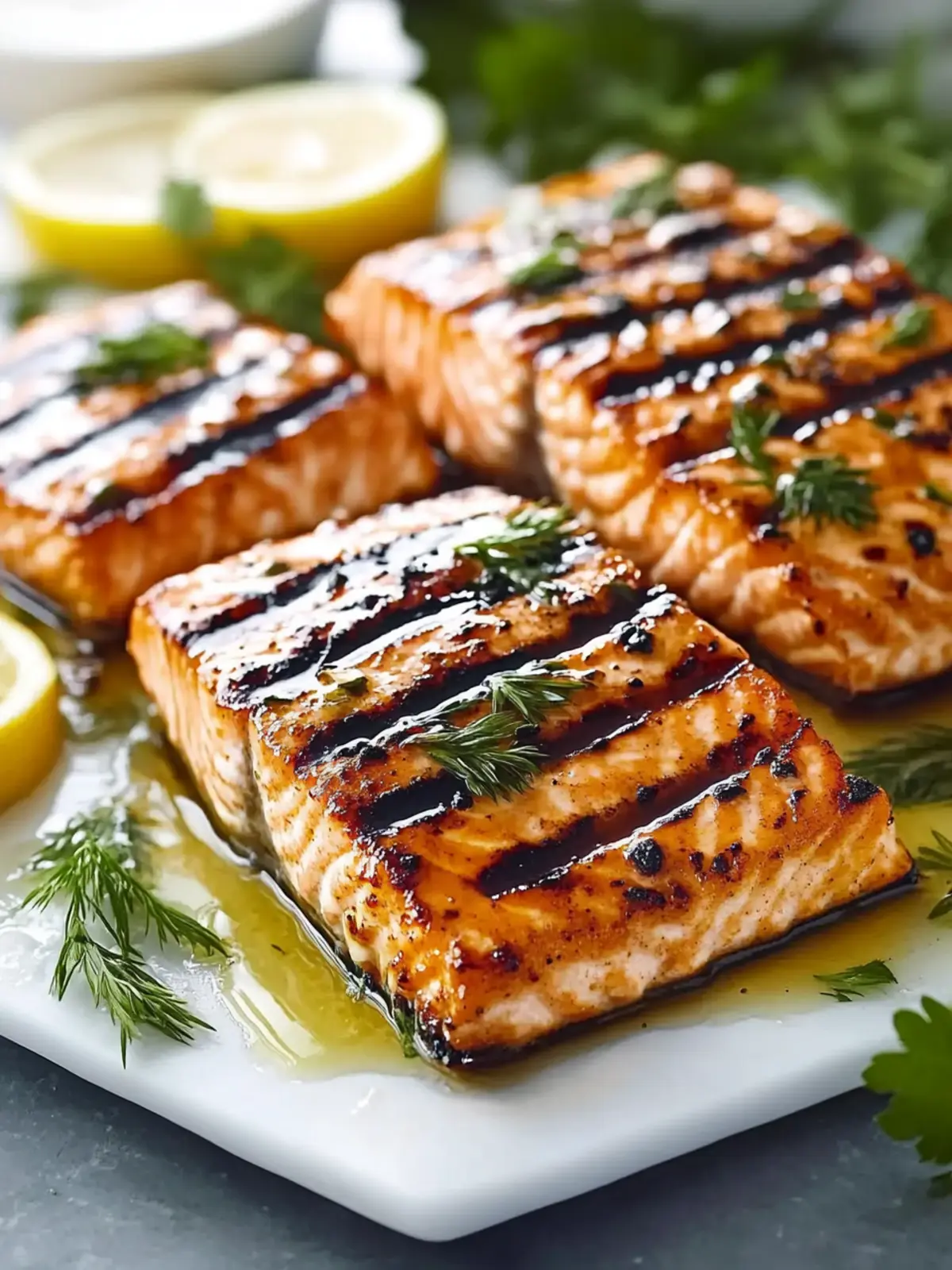 Grill den perfekten Lachs mit Honig-Zitrus-Marinade 3 Grilled salmon with honey-citrus marinade
