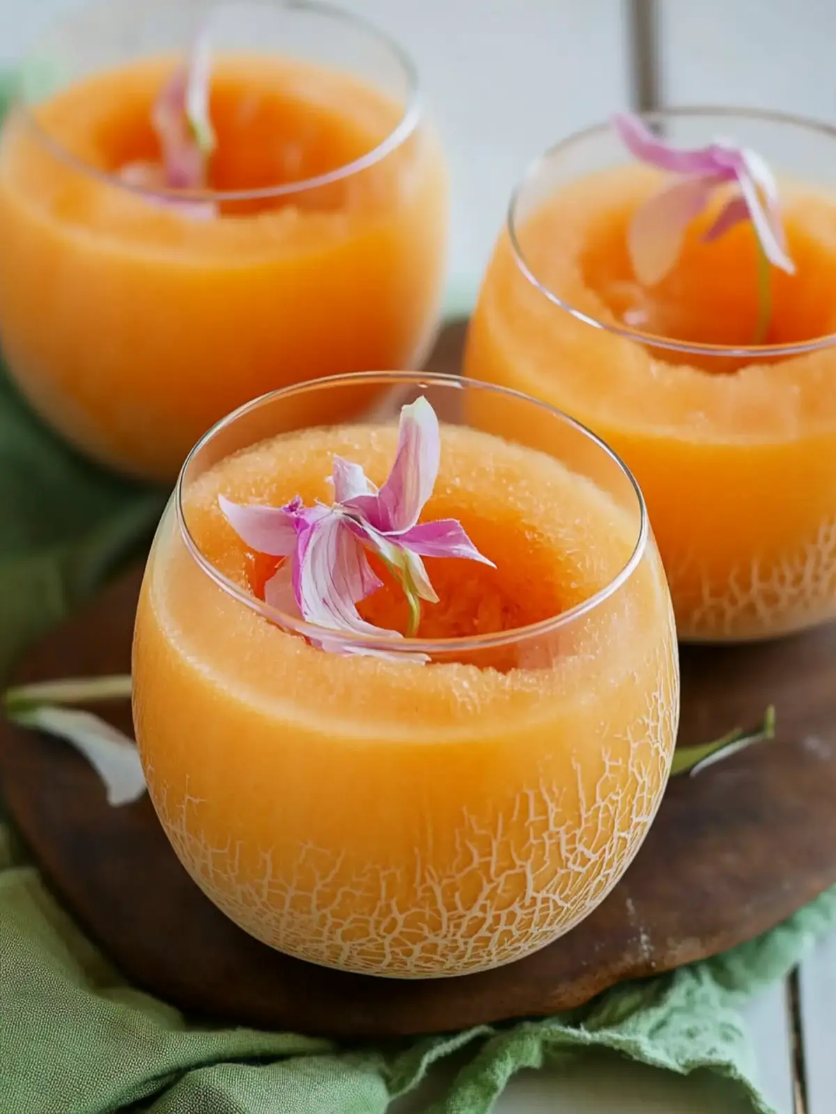 Erfrischender Cantaloupe-Melonen-Saft für heiße Sommertage 5 Cantaloupe-Melonen-Saft