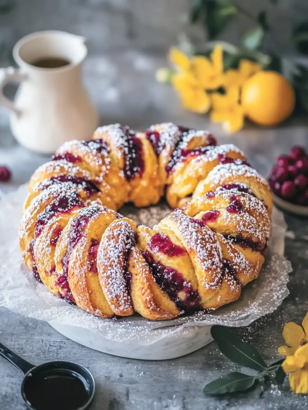 Hefekranz mit Marmelade – Der fluffige Genuss für jeden Anlass 2 Hefekranz mit Marmelade