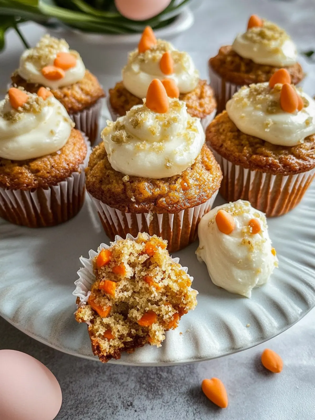 Saftige Karottenkuchen-Muffins für Ostern – Ohne Mehl & Butter 3 Juicy carrot cake muffins for Easter without flour and butter
