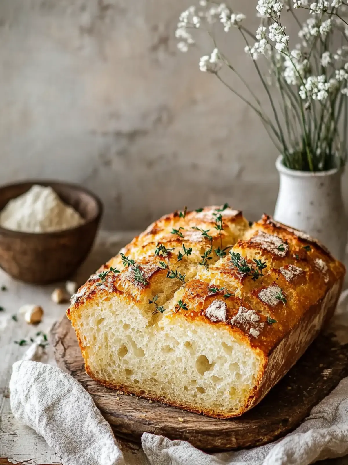 Hausgemachtes Knoblauchbrot