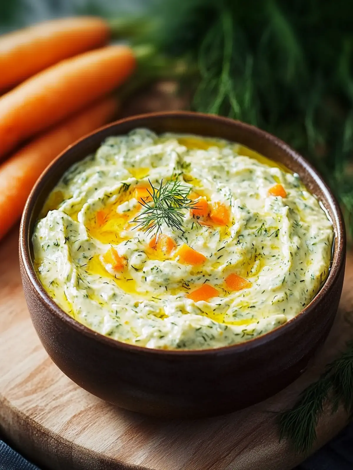 Cremiger Karotten-Dill-Dip für jeden Anlass genießen 4 Creamy Carrot Dill Dip for every occasion to enjoy