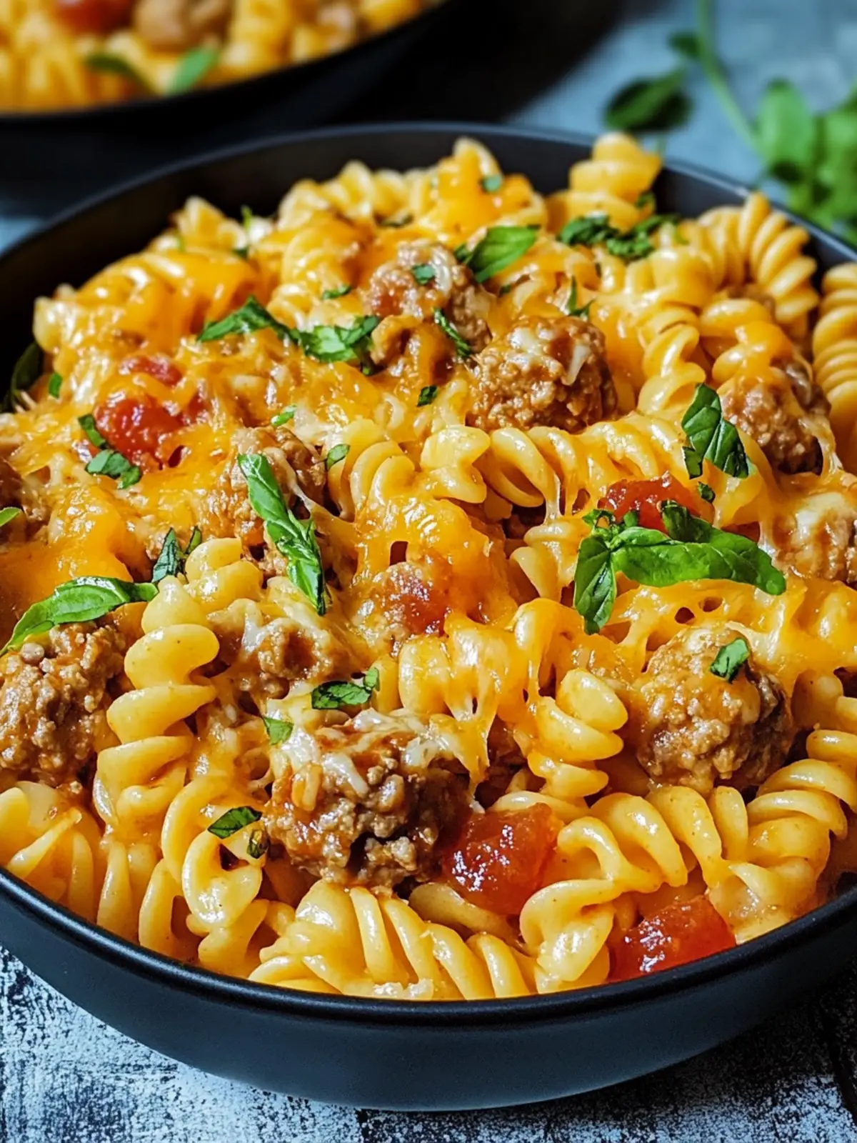 BBQ Ranch Fleischbällchen & Cheddar Pasta Pfanne: Blitzschnell und Köstlich 2 BBQ Ranch Fleischbällchen & Cheddar Pasta Pfanne