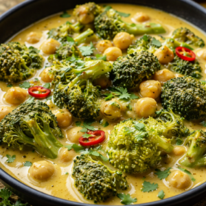 Cremiges Brokkoli Kichererbsen Curry für gemütliche Abende 2 Cremiges Brokkoli Kichererbsen Curry für gemütliche Abende