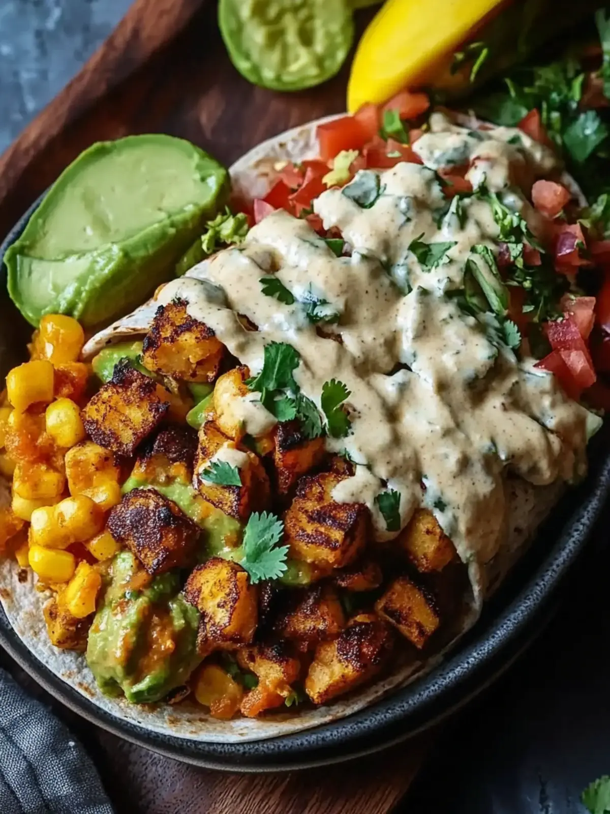 Süßkartoffel Burrito Schüssel: Gesund und Lecker für Jeden 2 Süßkartoffel Burrito Schüssel