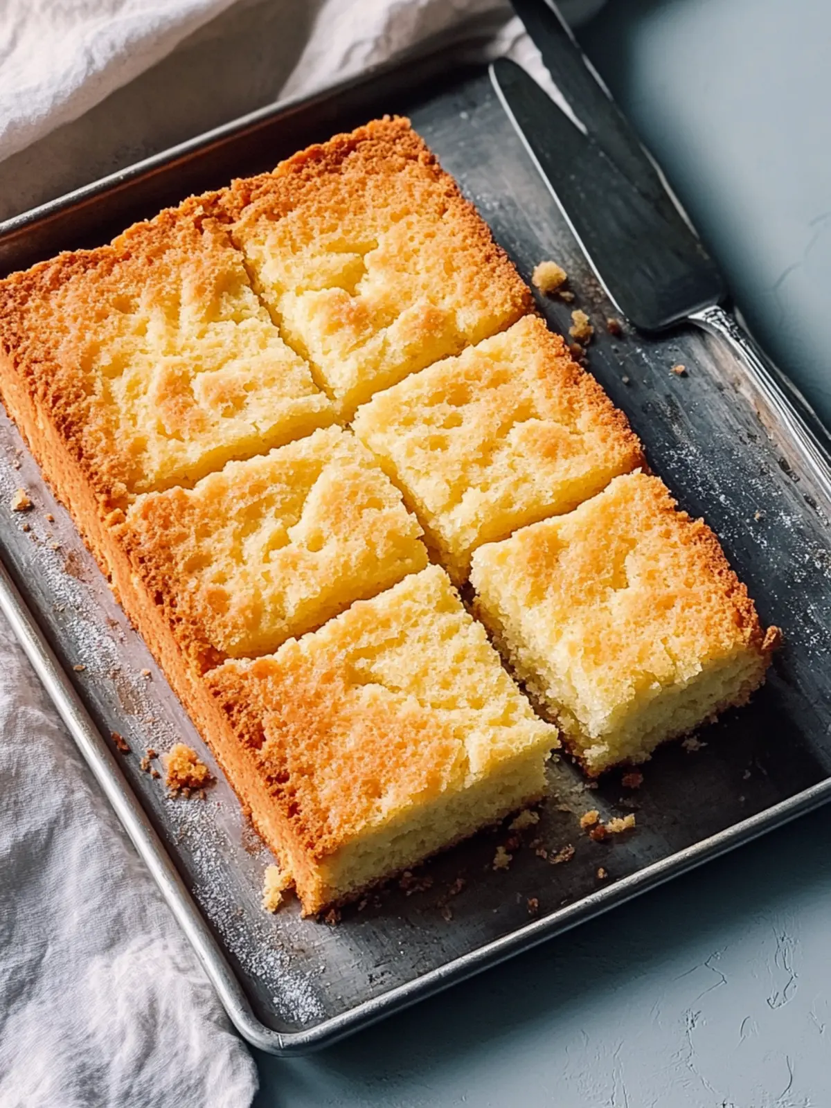 Butter cake from the tray