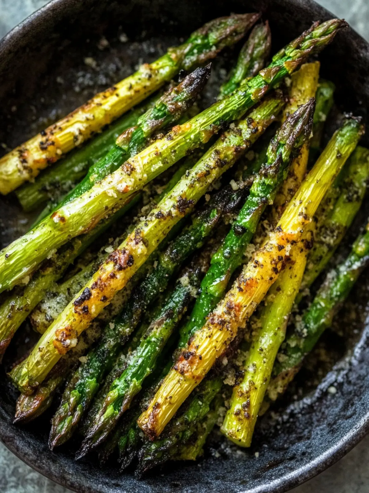 Knuspriger Parmesan Spargel aus dem Ofen – Gesund genießen! 3 Crispy Parmesan Asparagus from the oven
