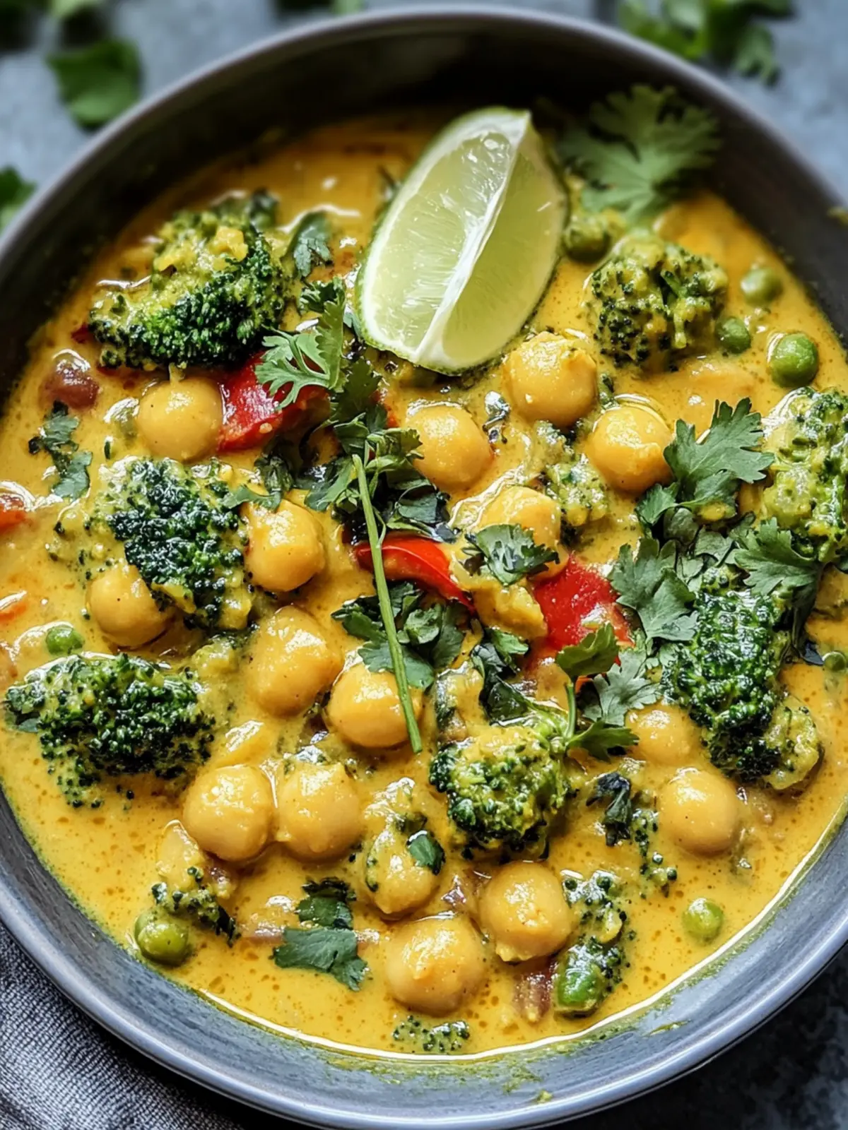 Cremiges Brokkoli Kichererbsen Curry für gemütliche Abende 4 Cremiges Brokkoli Kichererbsen Curry