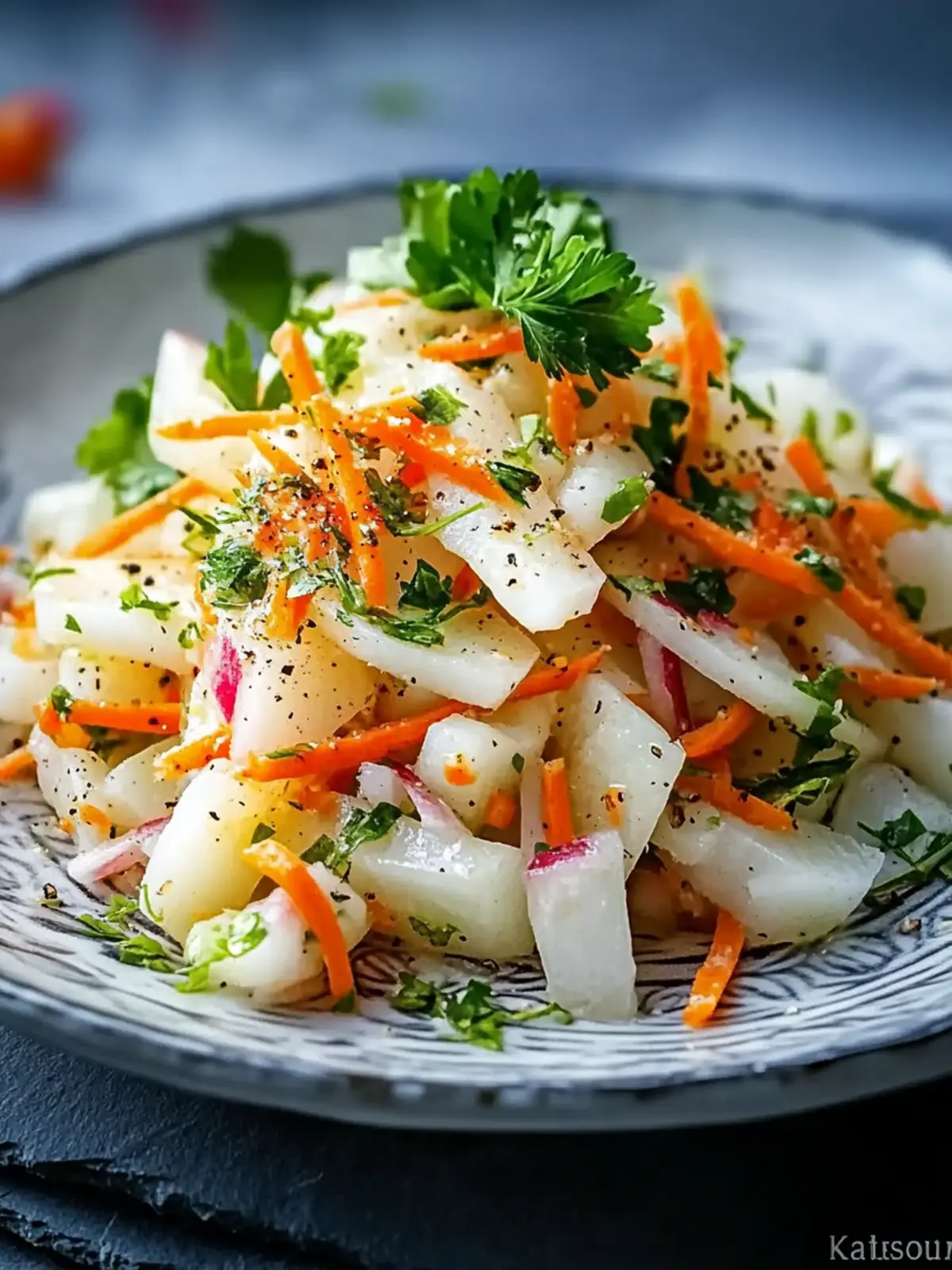 Kohlrabi Karottensalat Kräuter – Frisch und Gesund genießen 3 Kohlrabi Karottensalat Kräuter