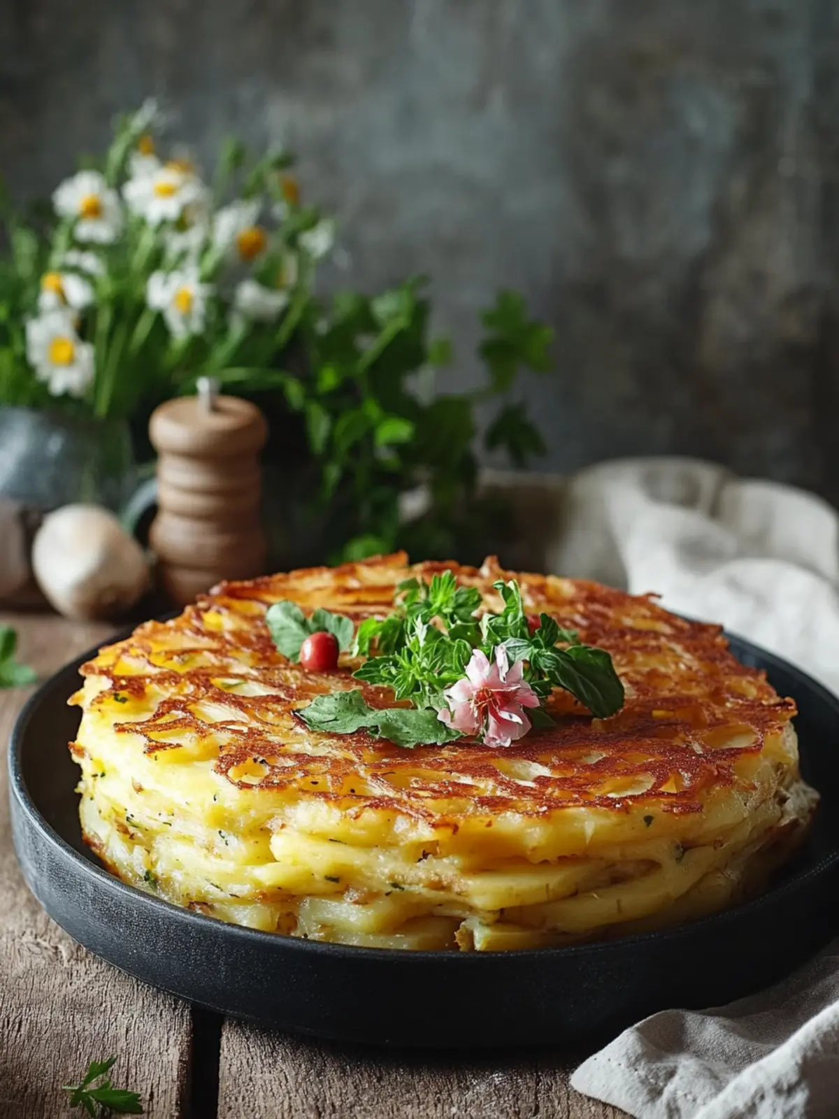 Hüttenkäse Kartoffelrösti Auflauf – Gesund und lecker für alle! 2 Hütten käse Kartoffel rösti Auflauf