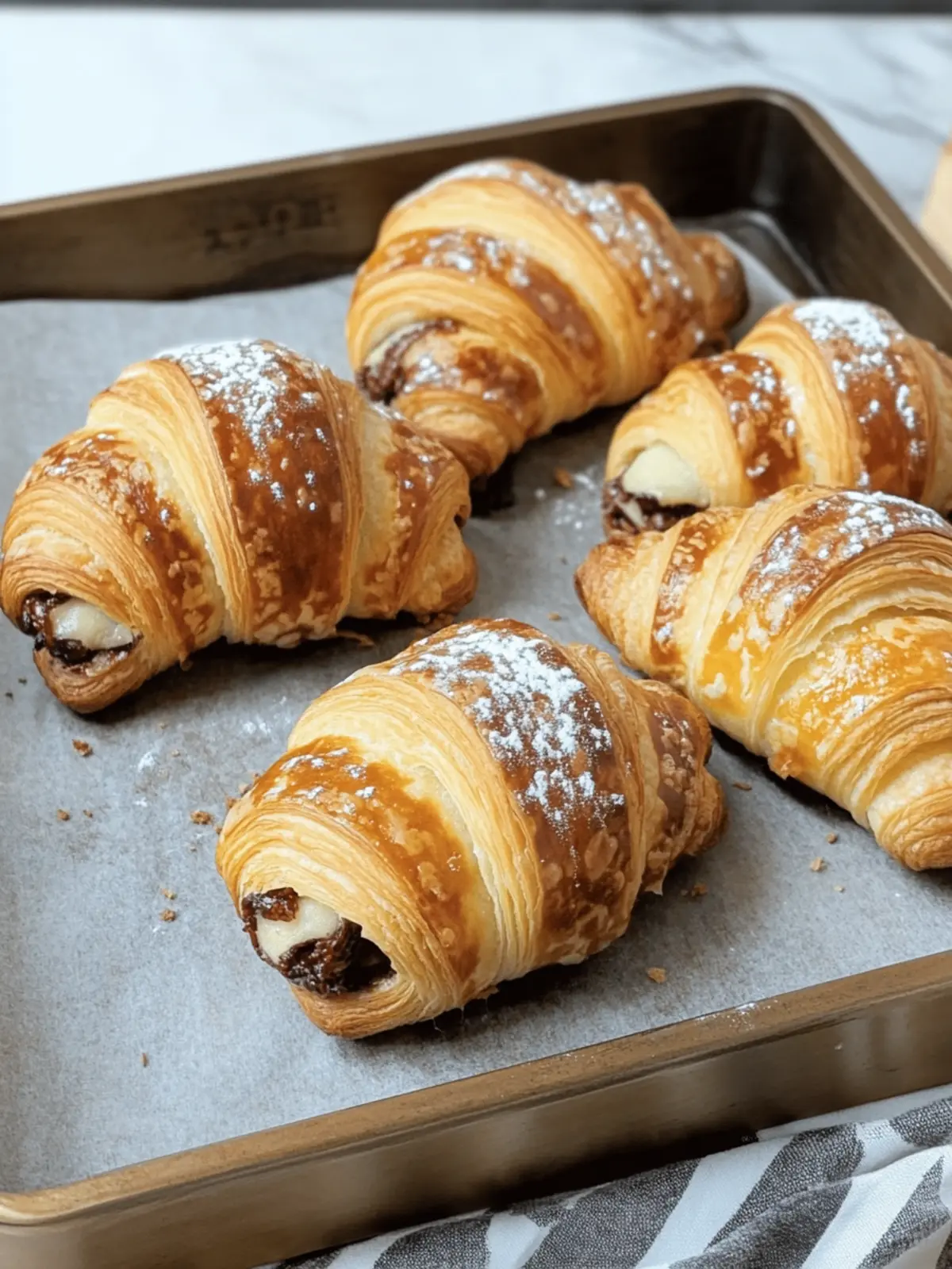 Schnelle Kinderriegel Croissants: Himmlisch Schokoladengenuss 4 Schnelle Kinderriegel Croissants